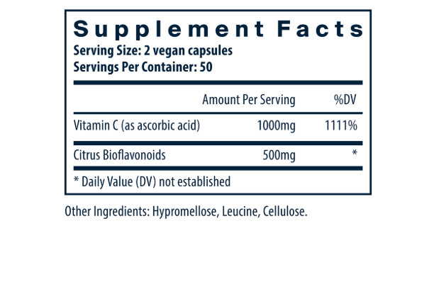 Vitamin C w/Citrus Bioflavonoids (100caps)