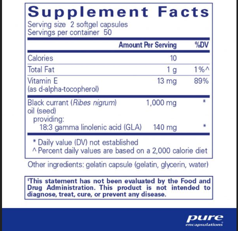 Black Currant Seed Oil