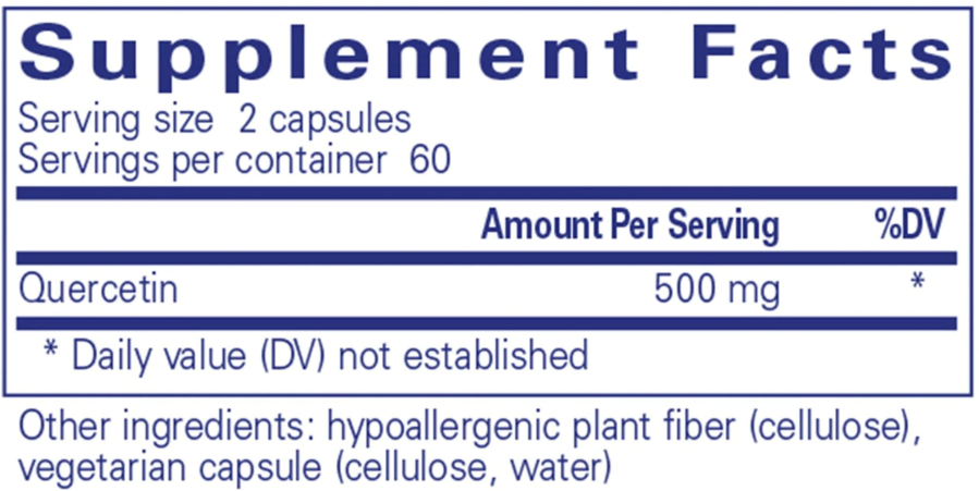 Quercetina 120 cápsulas
