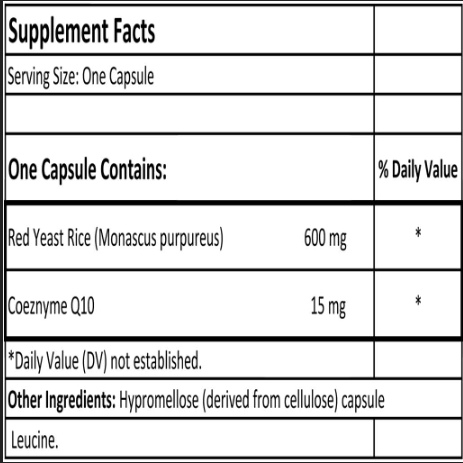 Arroz de levadura roja + CoQ10