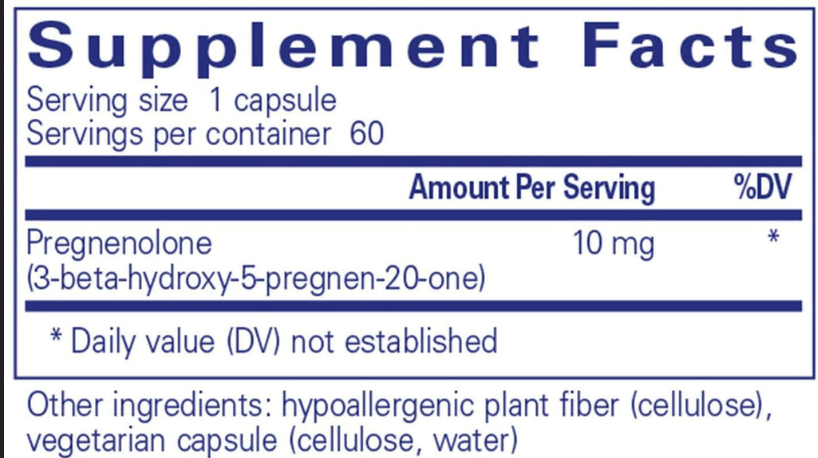 Pregnenolona (10 mg)