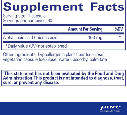 Alpha Lipoic Acid (100mg)
