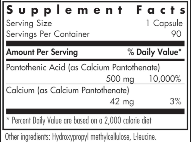 Pantothenic Acid (Vitamin B5)