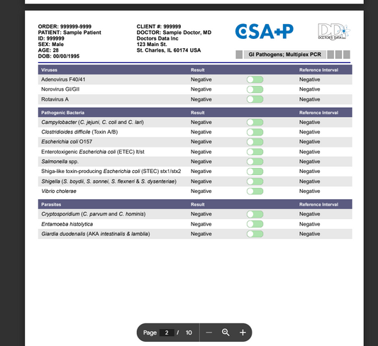 STOOL ANALYSIS Comprehensive  + Parasitology Stool Test