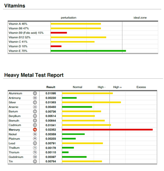 TOXIC METALS (blood spot test)