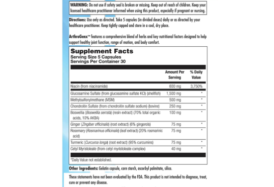 ArthroGenx (150caps)