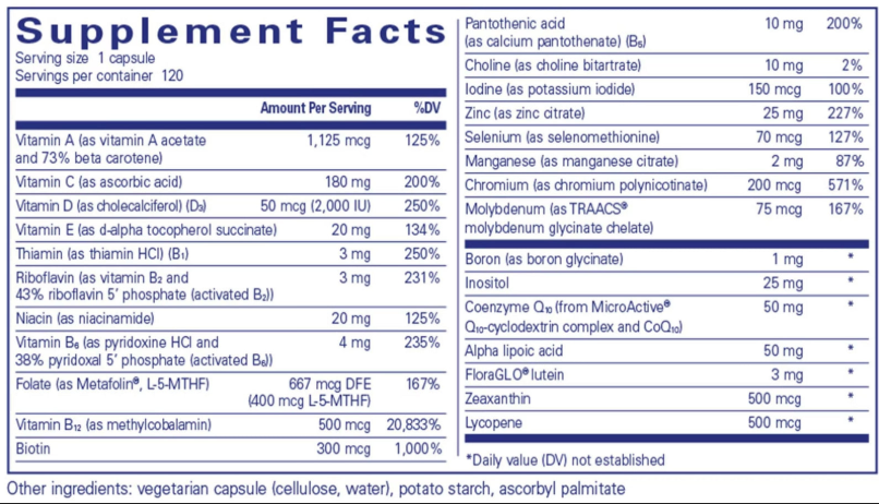 ONE Multivitaminas 120 cápsulas