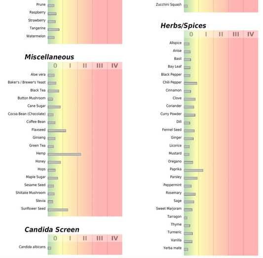 FOOD SENSITIVITY (IgG) 240 foods