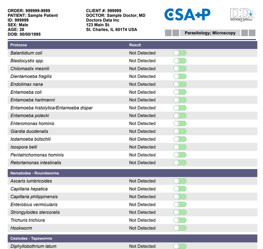 STOOL ANALYSIS Comprehensive  + Parasitology Stool Test